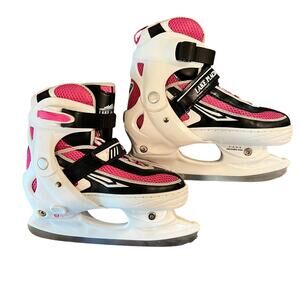 Lake Placid Girls Adjustable Ice Figure Hockey Skates Sizes 6 7 8 9 Youth Pink